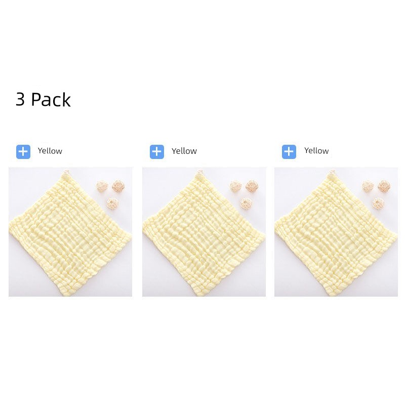 Baby Pure Cotton Gauze Towel Saliva Towel Baby Washing Face Small Square Towel Newborn Baby Child Dedicated Product Soft Bath Towel Shopifynow