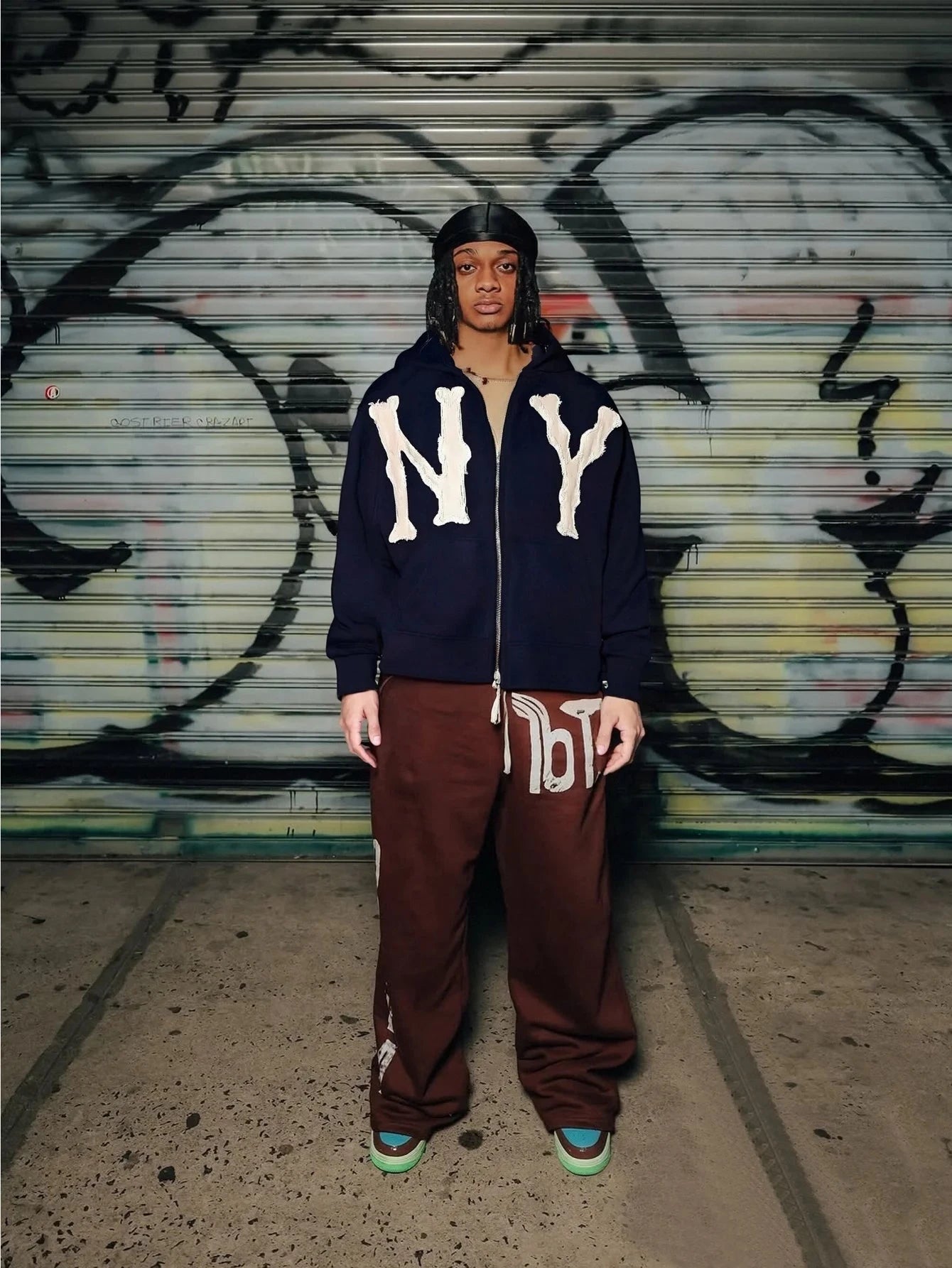 Men Letter Embroidery Hoodies Gothic Graphic Sweatshirt Overszie Y2K Hip Hop Streetwear with Zip Up Shopifynow