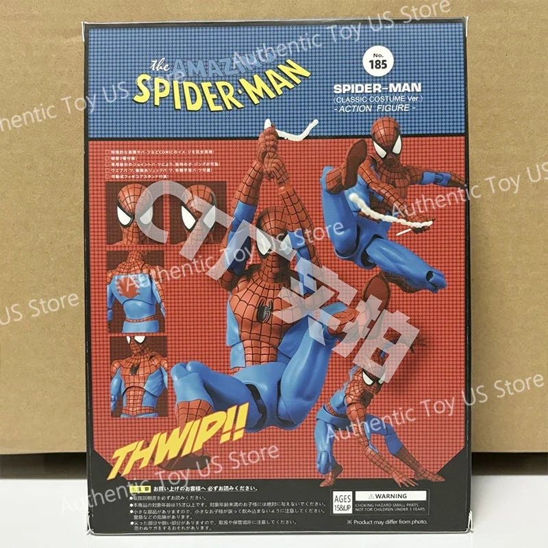 Original Ct Toys Spiderman Figure Mafex 185 The Amazing Spider-Man SHF Anime Action Figure Customized Gifts Toys Shopifynow