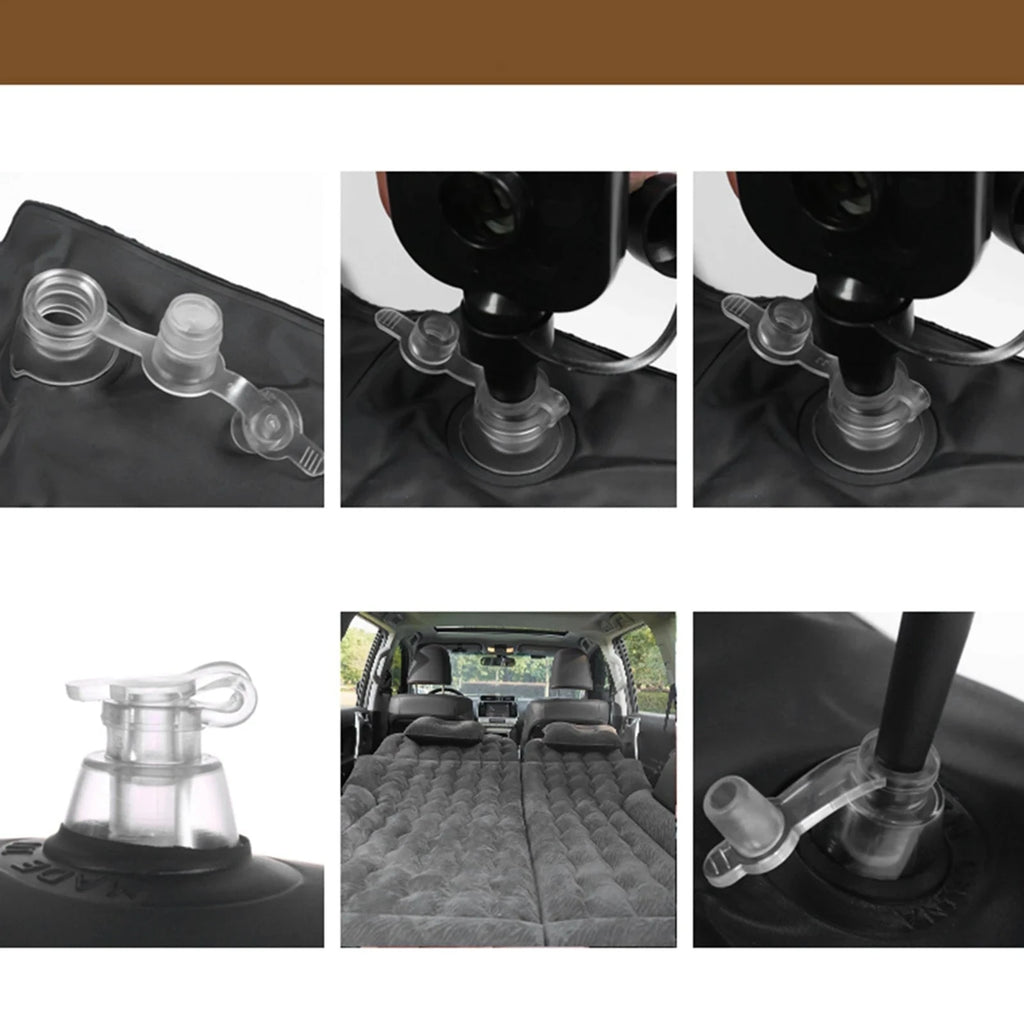 Auto Accessories Car Inflatable Bed PVC Flocking Soft Sleeping Rest Cushion Car Travel Bed for Traveling Car Family Outdoor Shopifynow