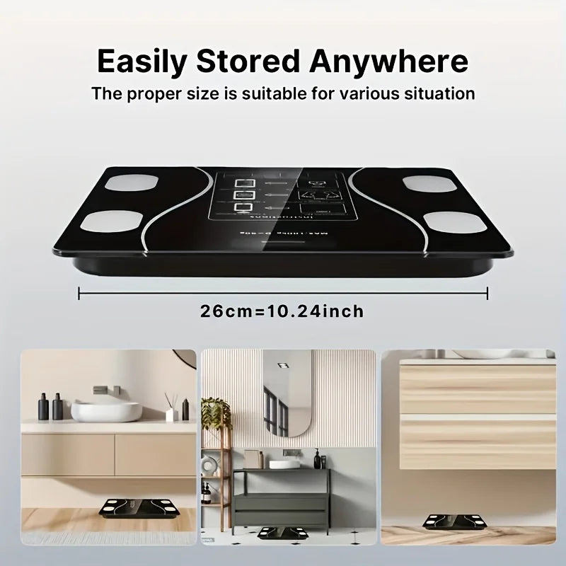 Intelligent Digital Body Scale With Backlit LED Display Screen,Weighing Up To 400 Pounds,Ideal for Weight Management & Fitness Shopifynow