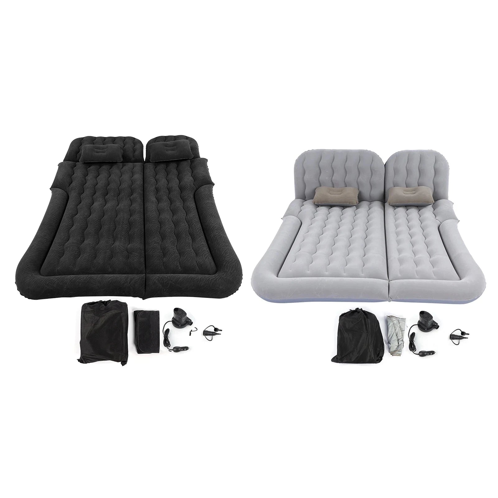 Auto Accessories Car Inflatable Bed PVC Flocking Soft Sleeping Rest Cushion Car Travel Bed for Traveling Car Family Outdoor Shopifynow