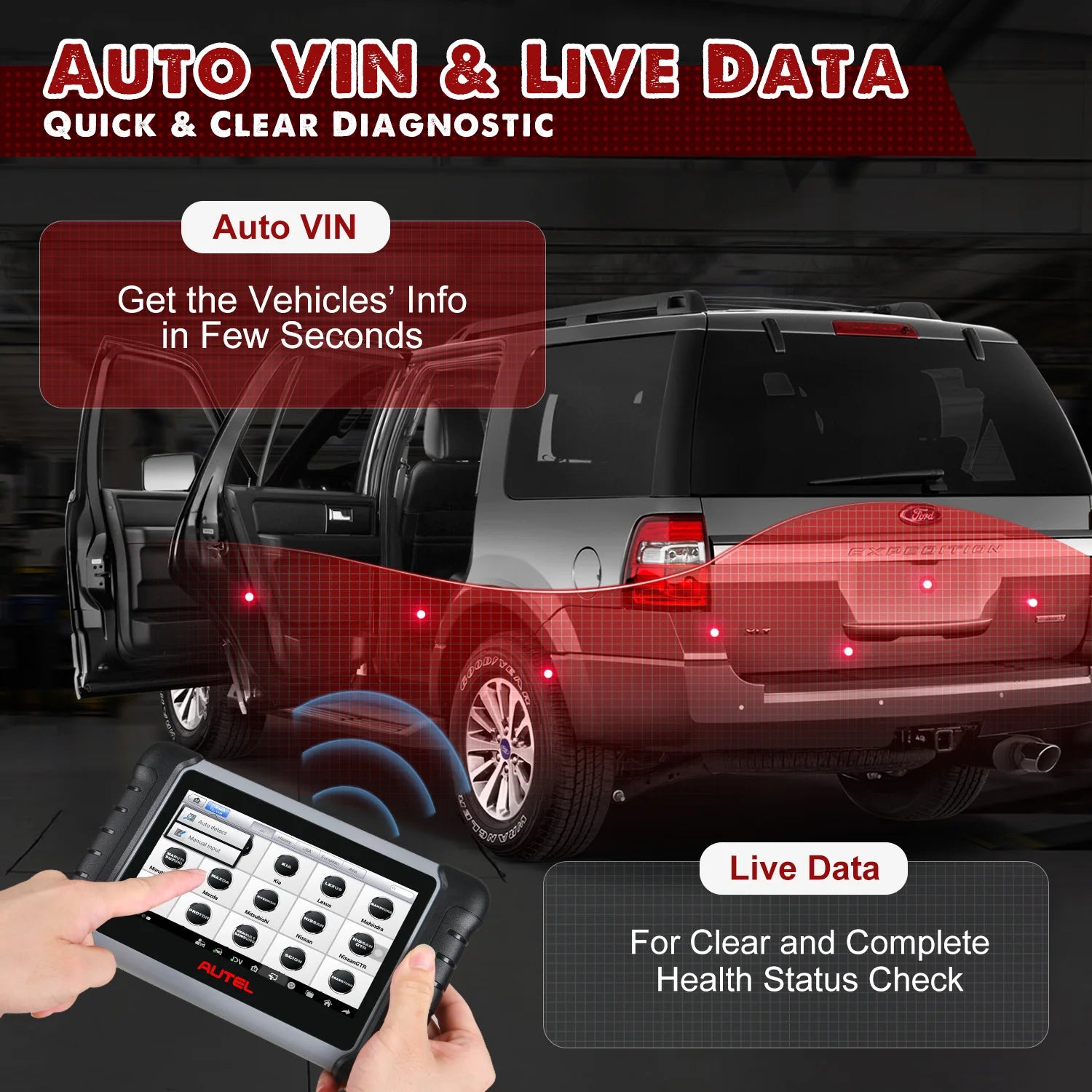 Autel MaxiCOM MK808BT PRO OBD2 Scanner Car Bi-directional Diagnostic Tool OBD2 Code Reader All System Diagnostic PK MK808KBT - Shopifynow