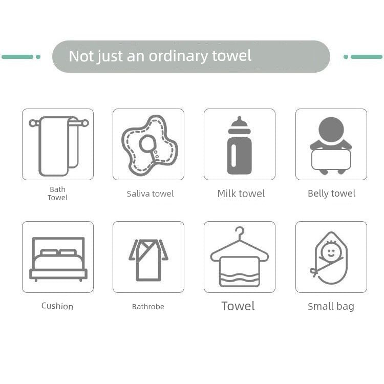 Baby Pure Cotton Gauze Towel Saliva Towel Baby Washing Face Small Square Towel Newborn Baby Child Dedicated Product Soft Bath Towel Shopifynow