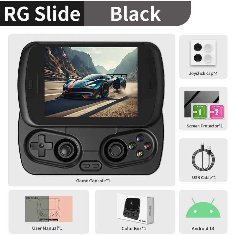 Anbernic RG Slide Handheld Game Console 4.7" LTPS In-Cell Screen Android 5G WIFI Video Gaming Player Supports 1080p-Port Output Shopifynow