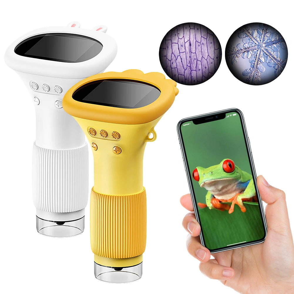 1000X Electronic Magnifier Children Biological Insect Coin Magnifier 2 Inch IPS Screen 2MP Lens Mini Portable Microscopes - Shopifynow