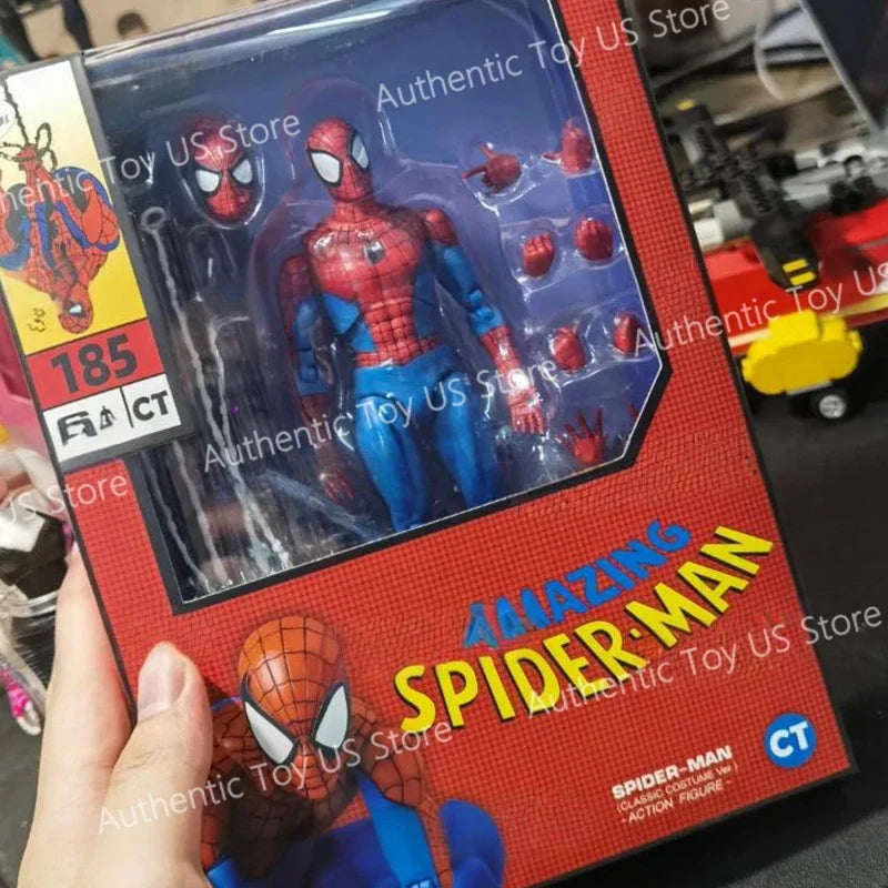 Original Ct Toys Spiderman Figure Mafex 185 The Amazing Spider-Man SHF Anime Action Figure Customized Gifts Toys Shopifynow