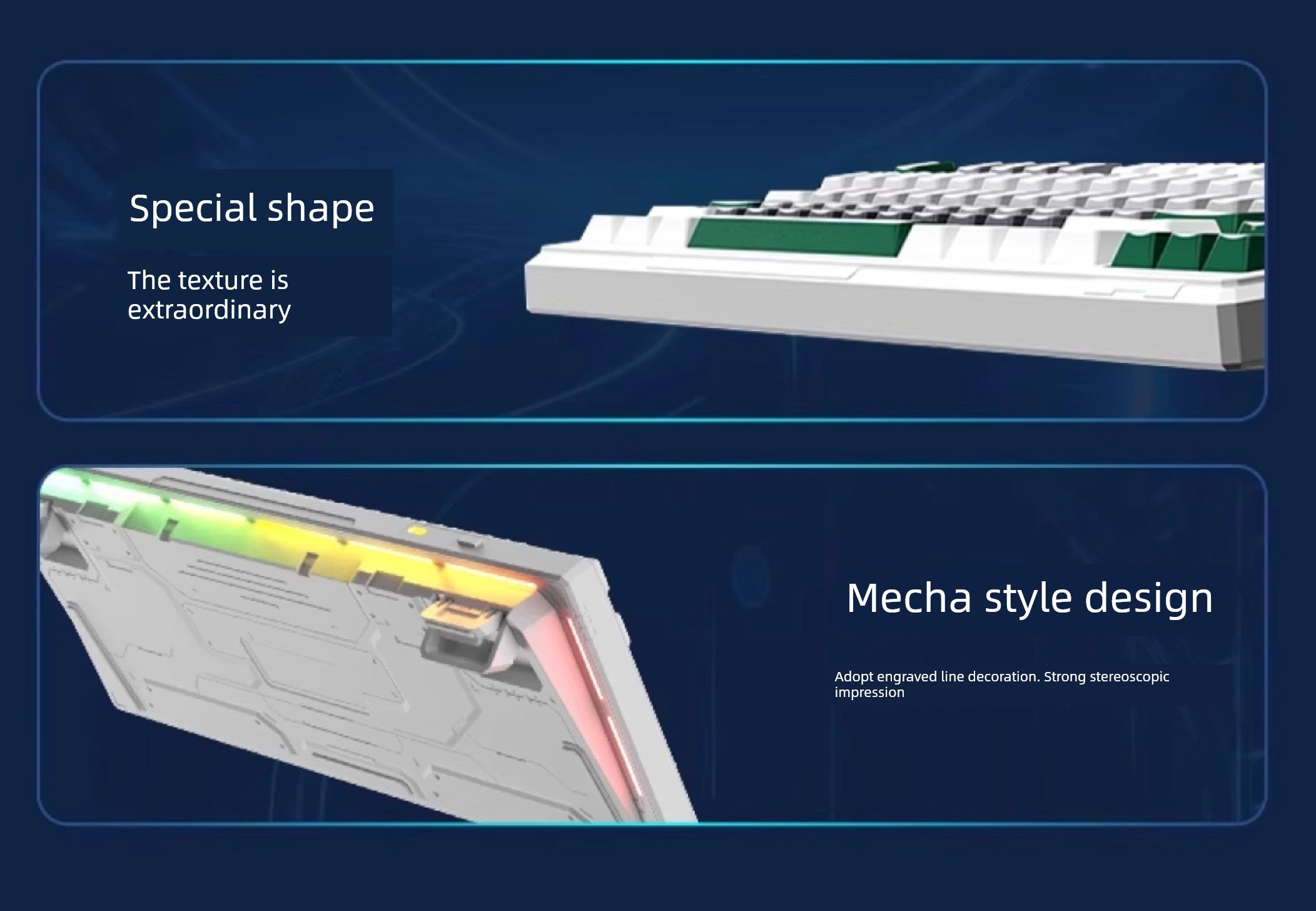 Ikbc Three-Mode RGB Backlit Mechanical Keyboard K87 Customized Wireless Keyboard Boys Specially for Gaming 87 Keys Shopifynow