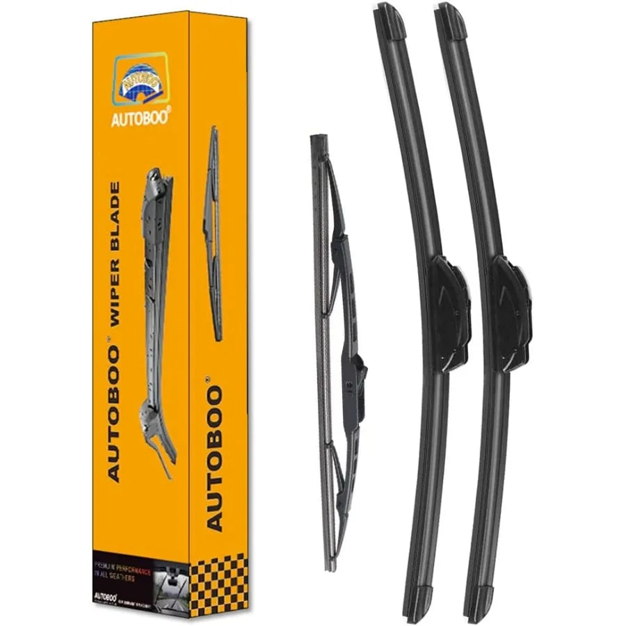 19+19 Windshield Wipers with 14 Rear Wiper Blade Replacement for Jeep Liberty 20082012 Models Enhanced Visibility in Rain and S