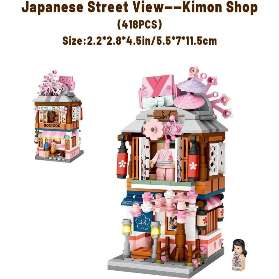 4 PACK Brick Building Set for 2969 PCS Building Blocks Kit Japanese Street Building Toy Set Gift for 615 Years Old Kid and Adul Shopifynow