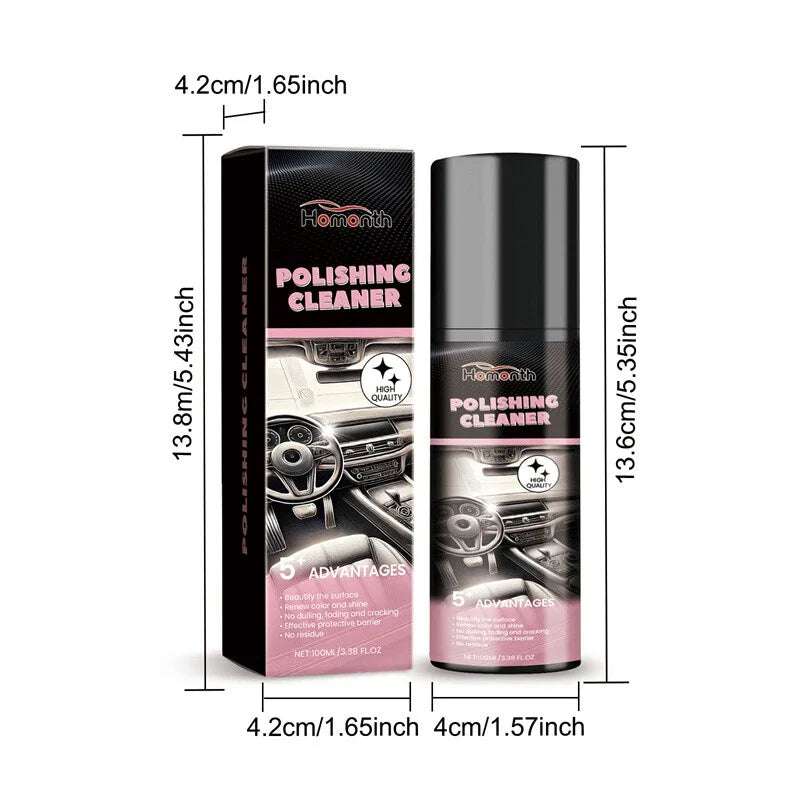 2PCS 100ML Polishing Cleaner Cars Interior Car Interior Detailer and Cleaner -USA Shopifynow