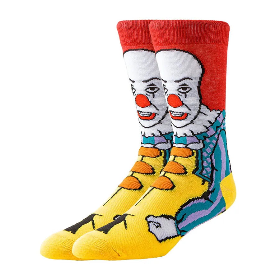 10/20/30Pairs random color Men Women Cartoon Anime Socks Christmas Halloween Novelty Funny Socks Shopifynow