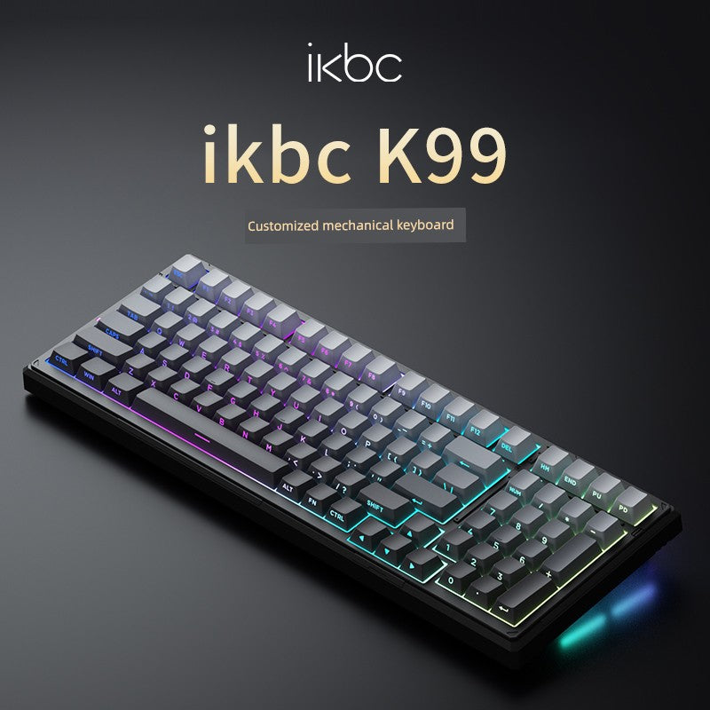 Ikbc Wireless Bluetooth Mechanical Keyboard Customized K99/K87 Three-Mode RGB Boys Only for E-Sports Game Keyboard Shopifynow