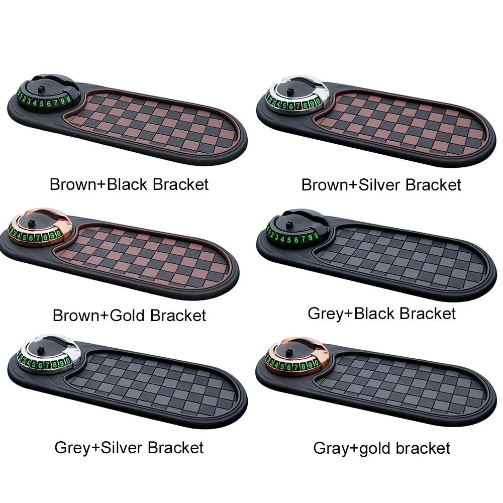 Car Dash Mat Anti Slip Rug with Auto Phone Holder Silicone Dashboard Car Pad Mat for Phones Keys Gadgets Shopifynow