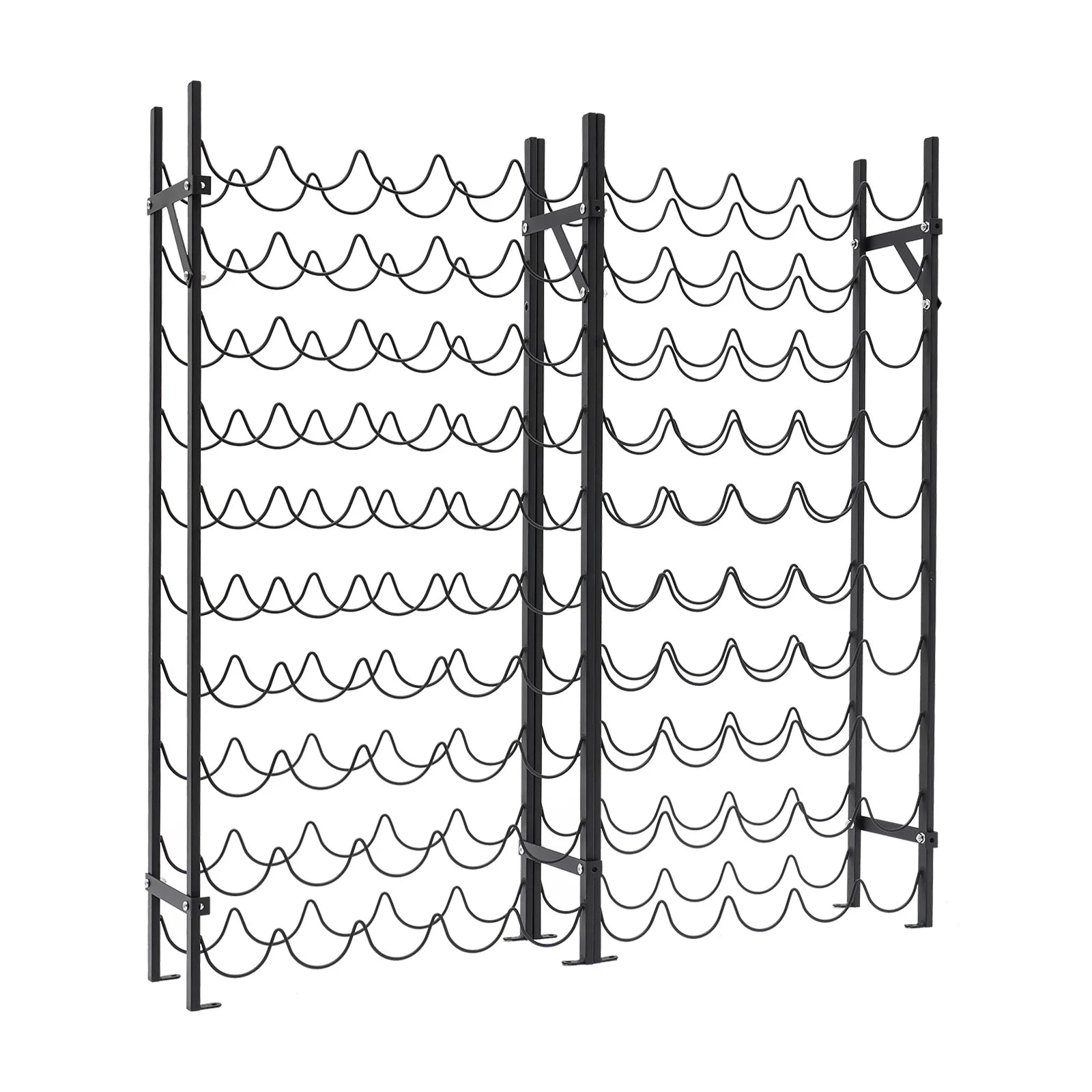 10-Tier Wine Bottle Holders Stand storage Rack Floor Mount Space Saving 100 Bottles Capacity Shopifynow