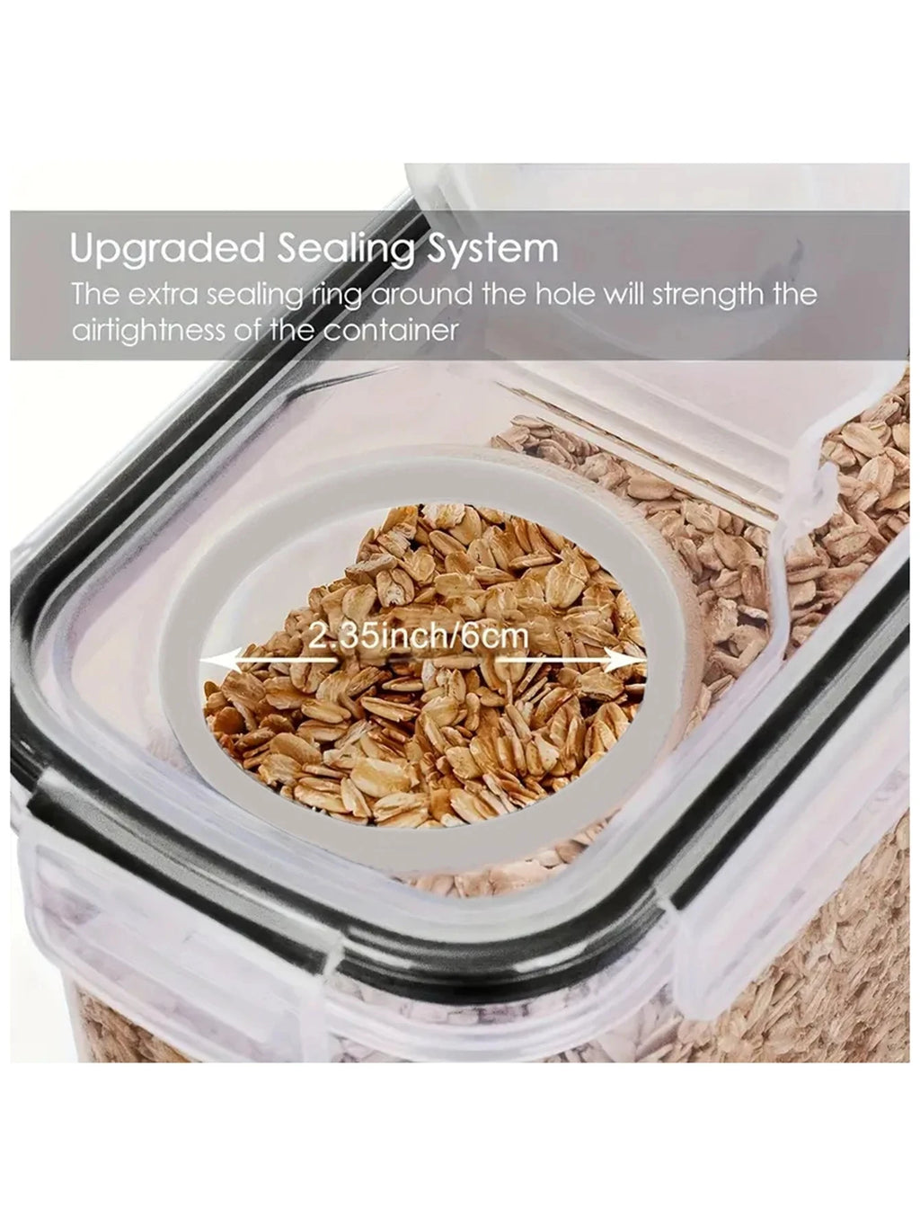 4pcs4l  Large Food Storage Containers With Lids, Airtight Food Storage Containers For Kitchen Pantry Organization And Storage Shopifynow