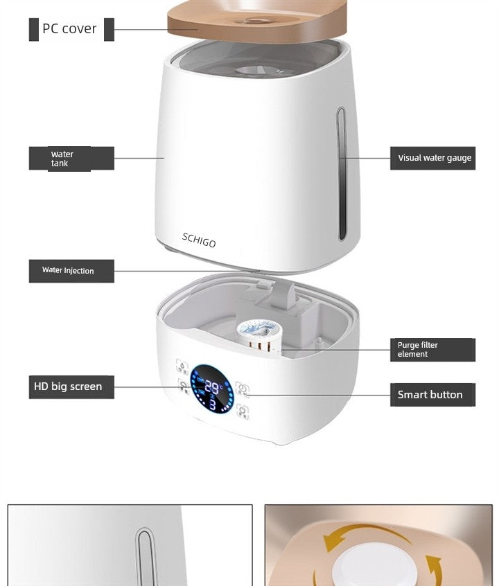 4L Air Essential Oil Diffuser Aroma Vaporizer Humedifier Aromatherapy Shopifynow