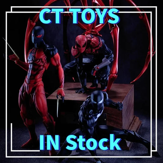 New Hot Messtoys Spiderman Figure Ct Toys Black Red Spider Man Mess Toys Anime Action Figure Figurine Collectible Model Gift Shopifynow