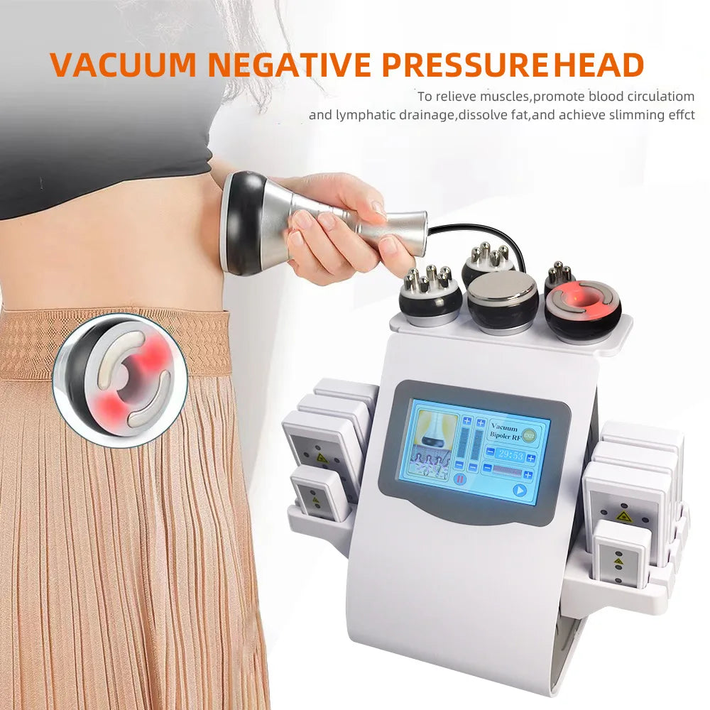 6 In 1 40K Ultrasonic Cavitation Machine Weight Loss Skin Lift Tightening Vacuum Lipo KIM8 Body Slimming Machine Body Shaping - Shopifynow