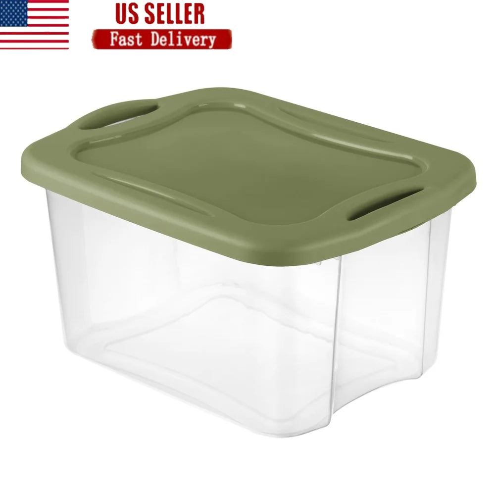 40 Quart EZ Carry Storage Bin with Full Grip Handles Stackable Plastic Container Household Organizing Storage Solutions Shopifynow