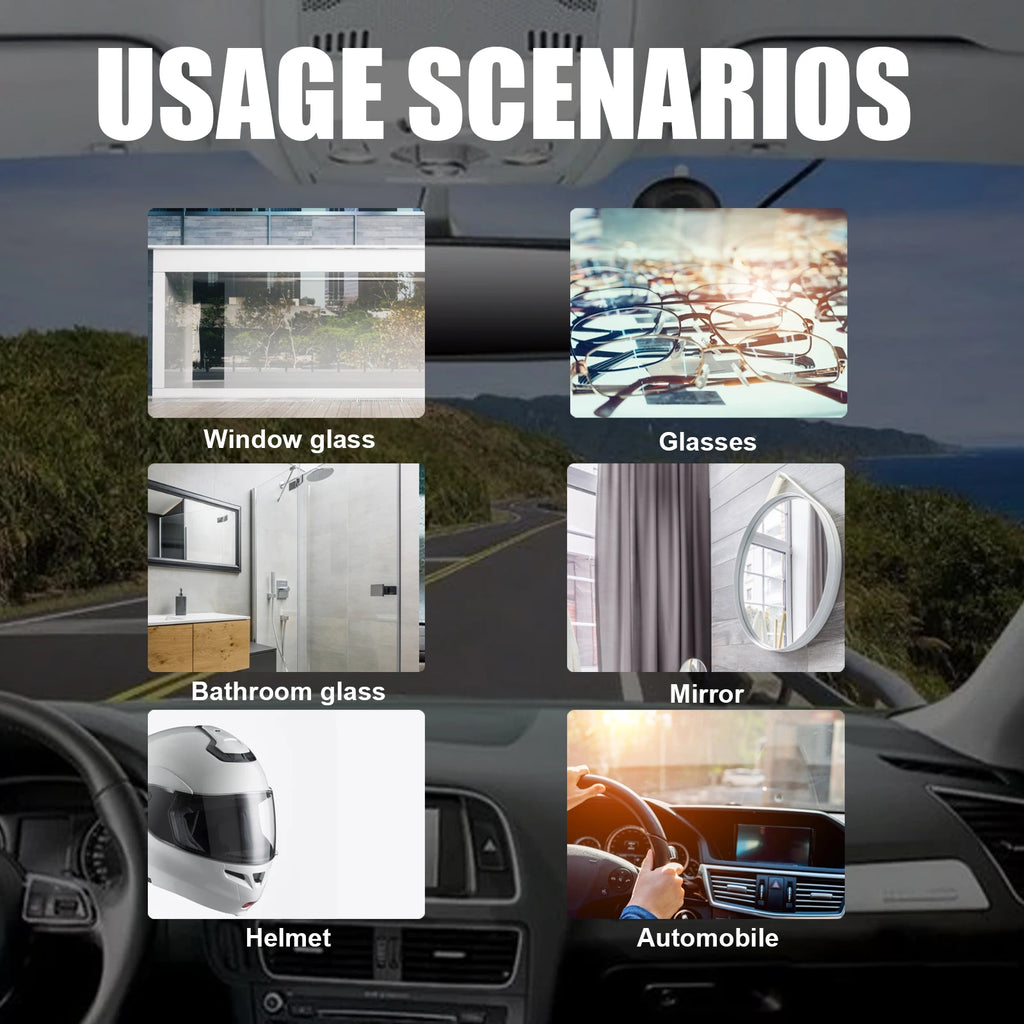 Homonth Windshield Cleaning Tablets 30PCS Glass Restoration Streak Free Cleaner for Car Windows Anti Fog Interior Glass Cleaner