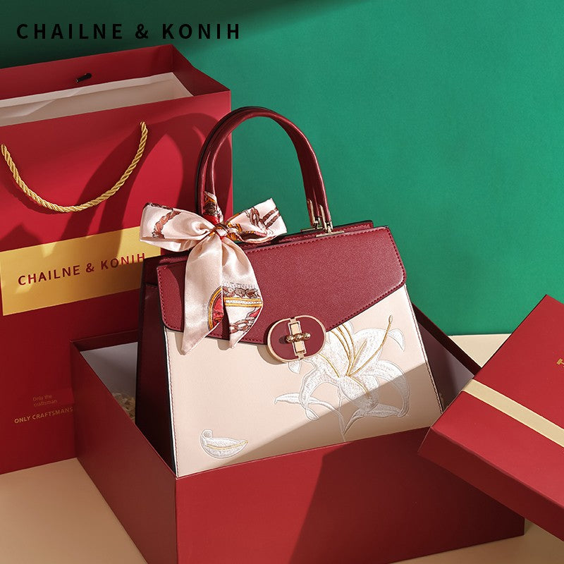 Chinese Style Mother Bag Wedding Bag Female Fancy Middle-Aged Red Wedding Bag Elegant Mother-in-Law Wedding Handbag Shopifynow