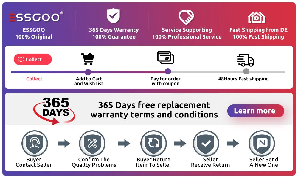 ESSGOO 7 Inch Car Radio 2 Din Carplay Android Auto Universal Car Multimedia Player Autoradio DSP HD Touch Screen FM Bluetooth - Shopifynow