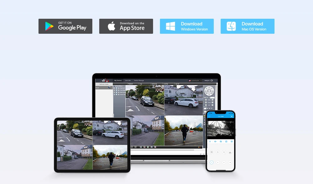 H.View 4K 8Mp poe Cctv Security Camera System Home Video Surveillance Kit 8Ch Nvr Audio Outdoor Ip Camera xmeye app