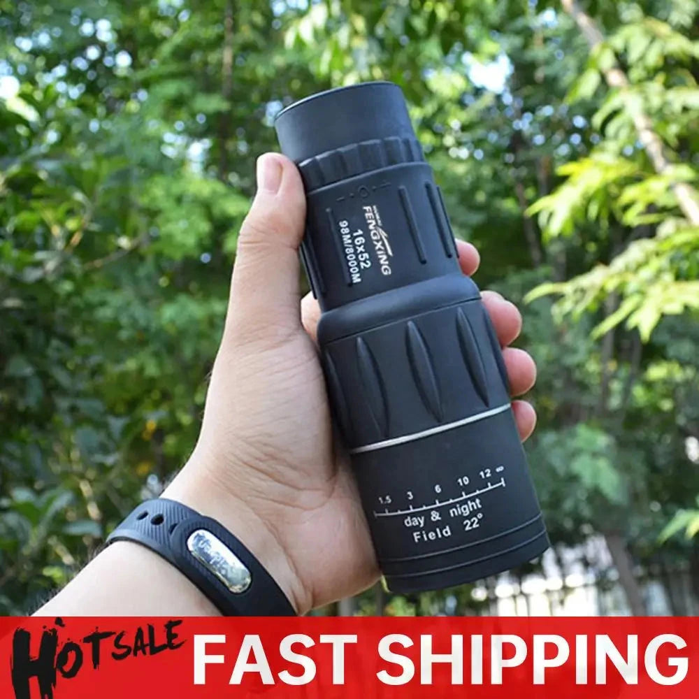 16x52 Portable Monocular Telescope 66M/8000M Zoom Long Range Spyglass Outdoor Binoculars for Outdoor Sports Camping Travel Shopifynow