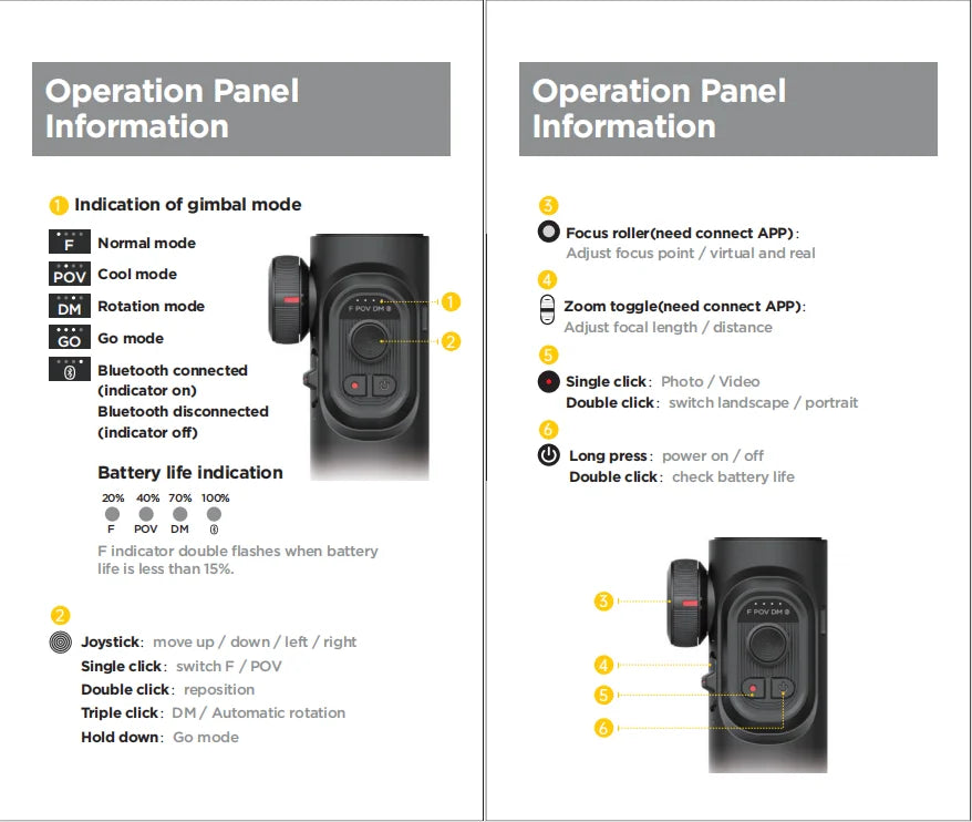 AOCHUAN 3-Axis Handheld Gimbal Stabilizer SmartXE for Smartphone for iPhone Android AI Face Tracking TikTok Vlog - Shopifynow