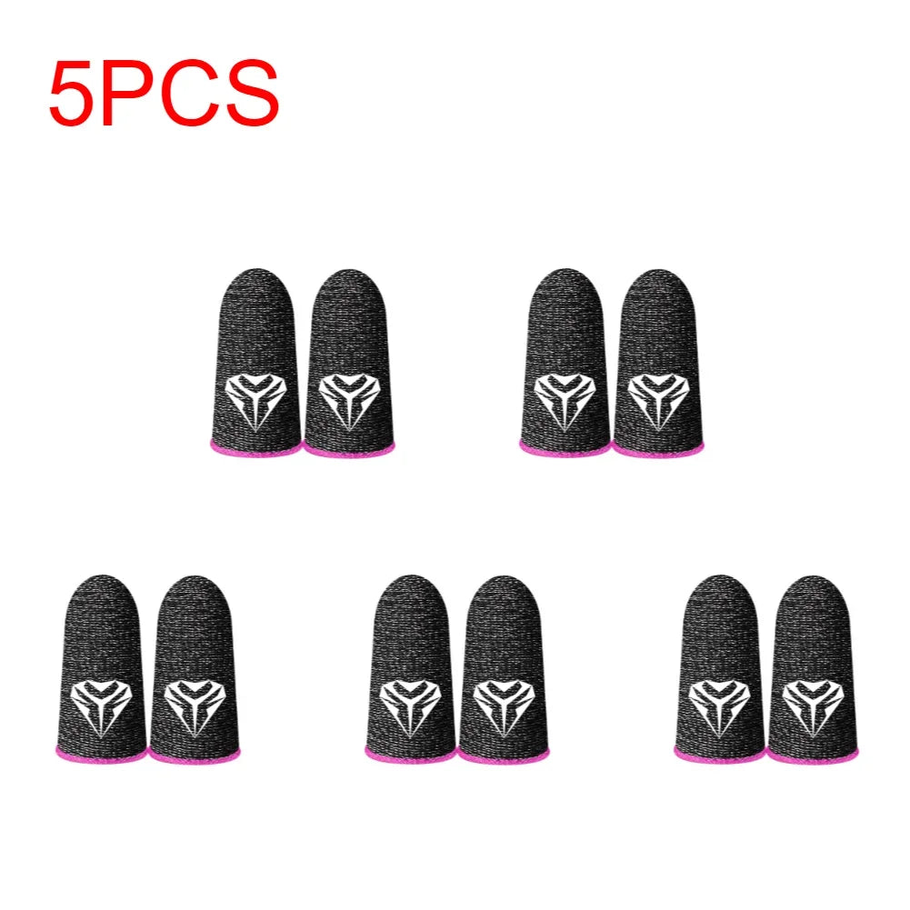 5/10Pairs Gaming Finger Sleeve Anti-slip Fingertip Cover Breathable Sweatproof Fingertips Thumb Gloves For PUBG Mobile Game Shopifynow