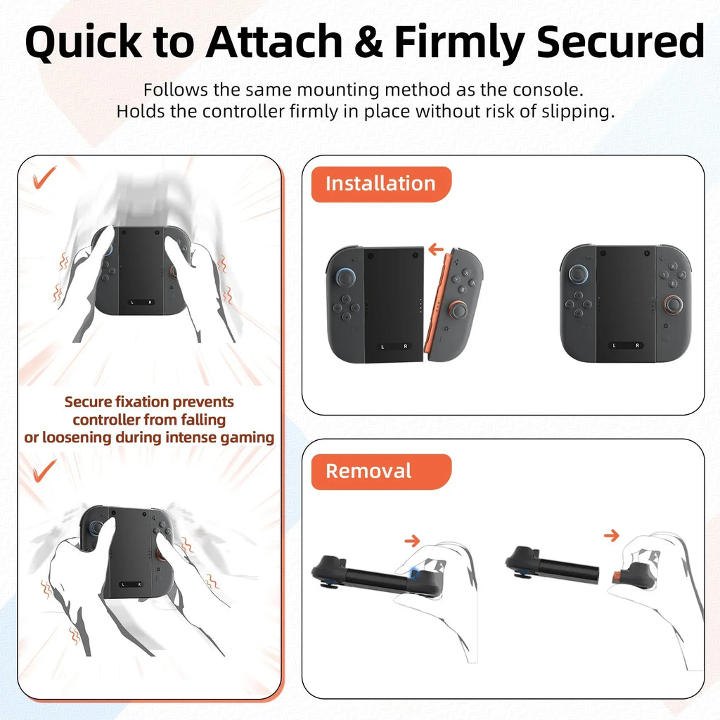 For Switch 2 Joycon Charging Grip - Left/Right Controller Bracket for NS2 Accessories Shopifynow