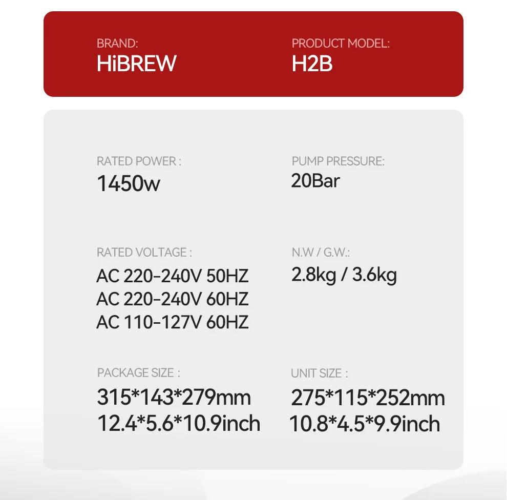 HiBREW Multiple Capsule Coffee Machine, Hot/Cold Dolce Gusto Milk Nespresso Capsule ESE Pod Ground Coffee Cafeteria 20Bar 5 in 1 - Shopifynow