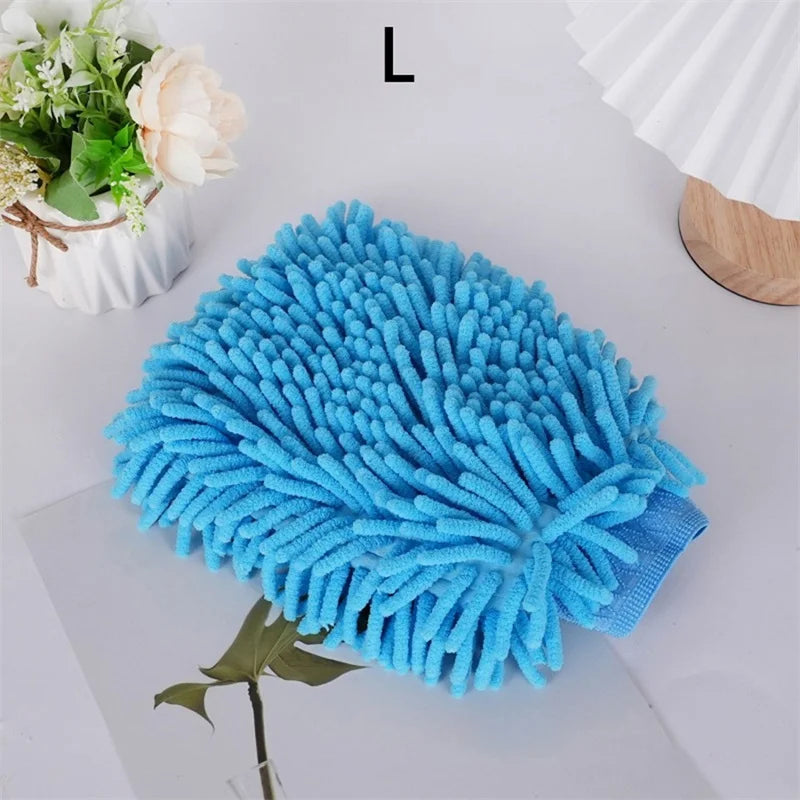 Car Wash Gloves Chenille Glove Plush Rags Thickened double-sided Car Supplies Cleaning Tools Auto Acessories Car Detailing - Shopifynow