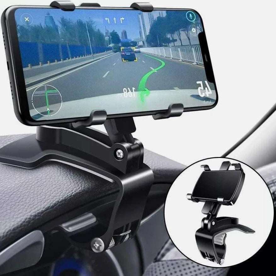 1PCS Quality Universal Car Phone Holder Portable 360° Degree Rotatable Multi-function Car Smartphone Mobile Phone Holder Clip Shopifynow