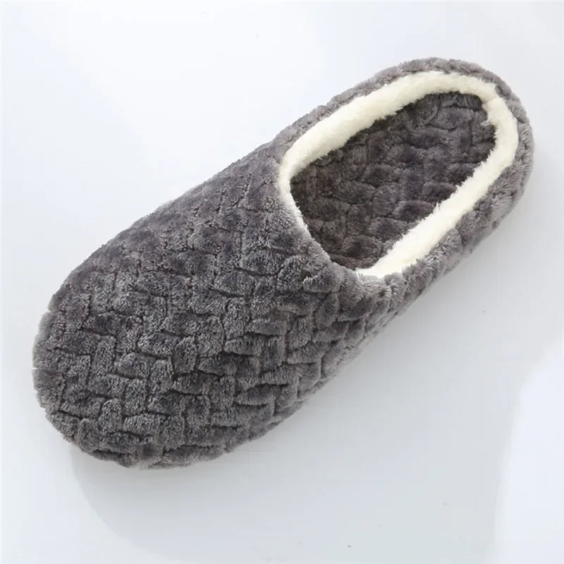 Women Winter Home Fur Slippers Cartoon Cat Non-Slip Soft Warm House Indoor Bedroom Men Couples Boys Girl Memory Foam Floor Shoes Shopifynow
