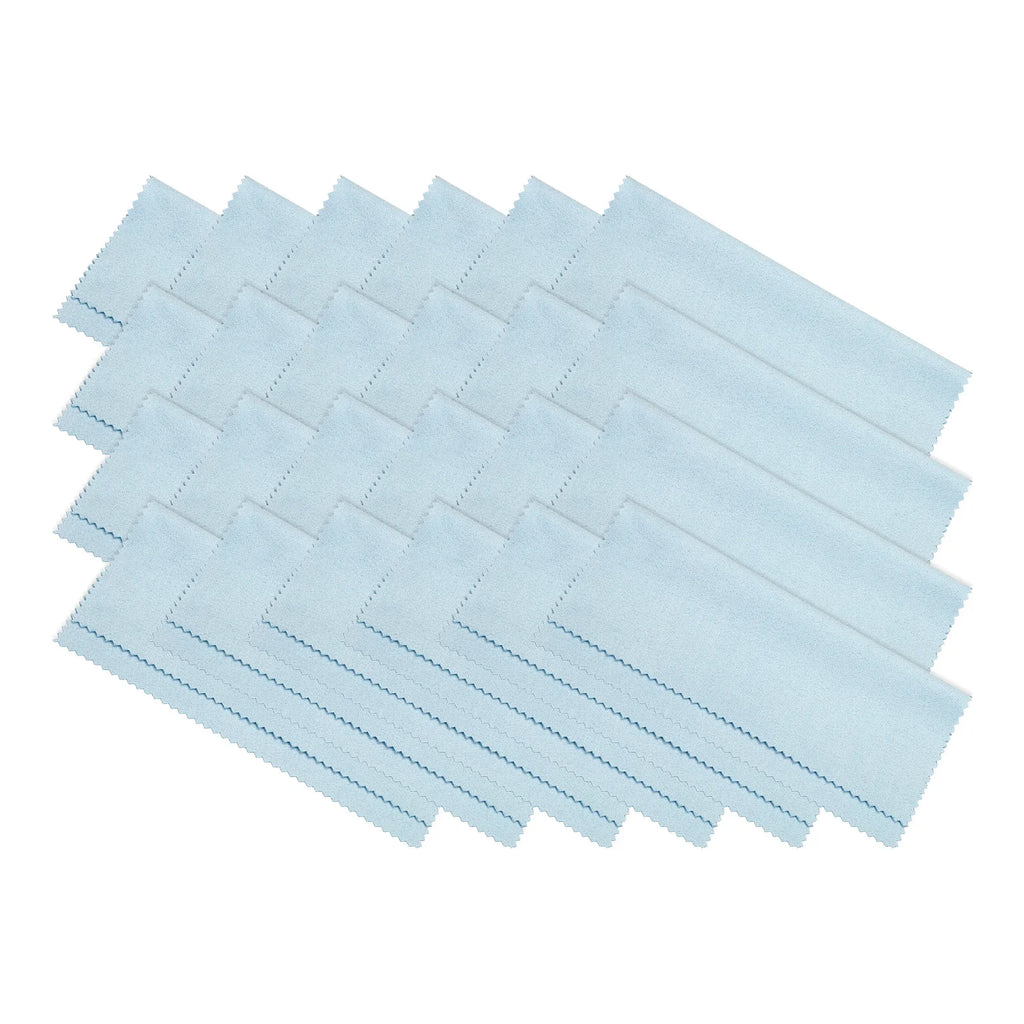 24Pcs Eyeglass Microfiber Cleaning Cloth Glasses Cleaning Cloth Soft Suede Wipe Screen Cloth for Camera Lens Eyeglasses Screens