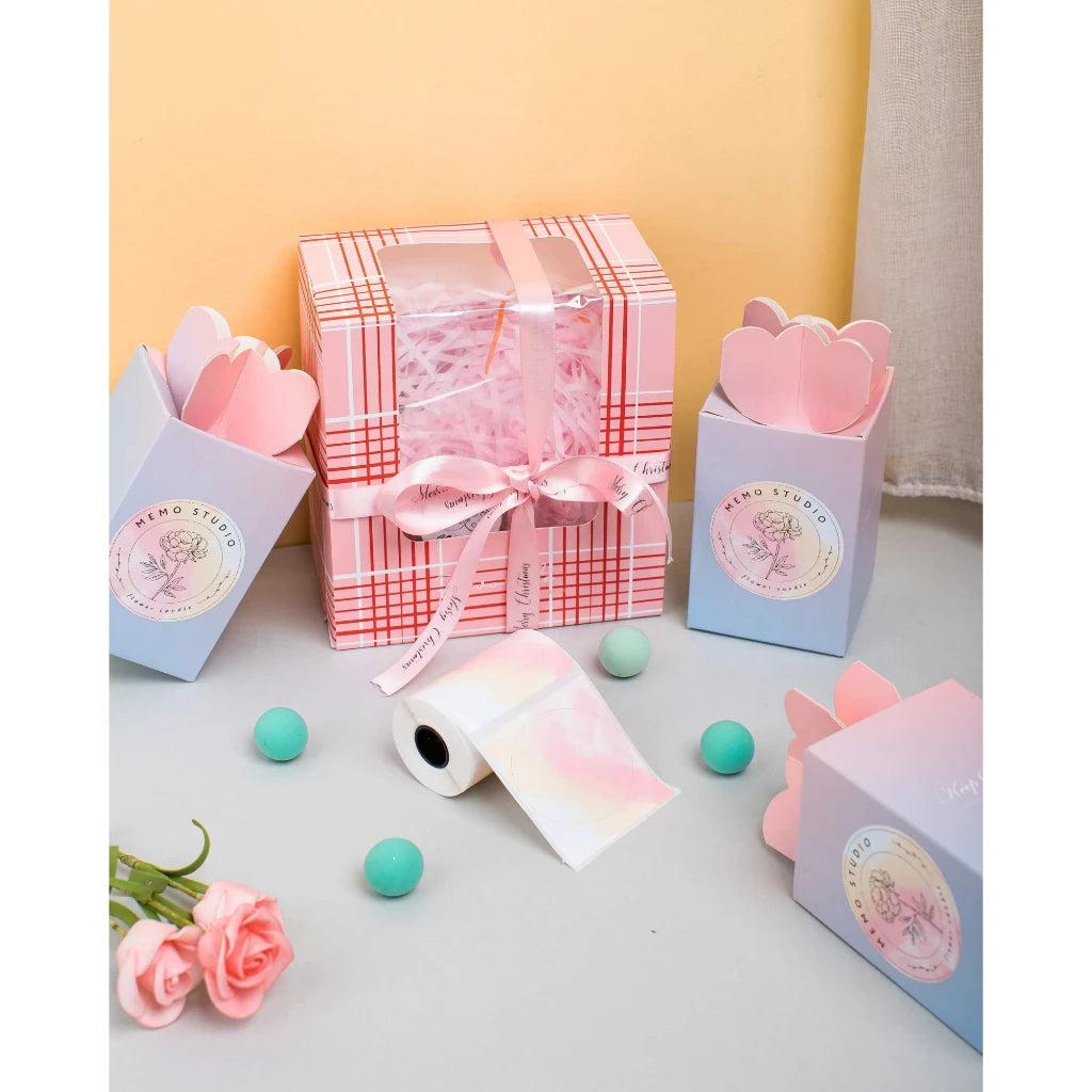 M110 Color Transparent Thermal Adhesive Label Roll,suit for phomemo M110/M200/M120/M220 E210 P50 DETONG P1 - Shopifynow