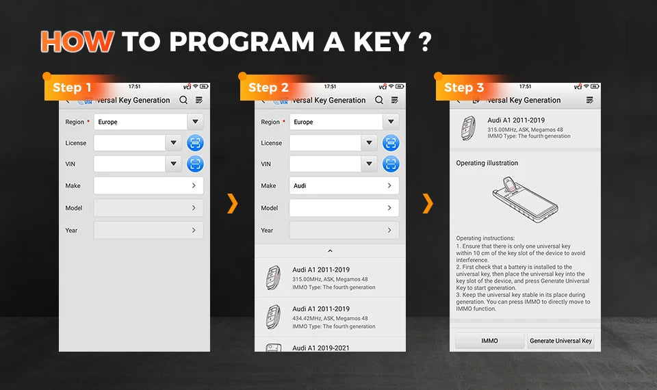 Autel MaxiIM KM100 Key Fob Programmer Immobilizer Tool Key Creation IMMO Learning Chip Read Write Cloning Frequency Detection - Shopifynow