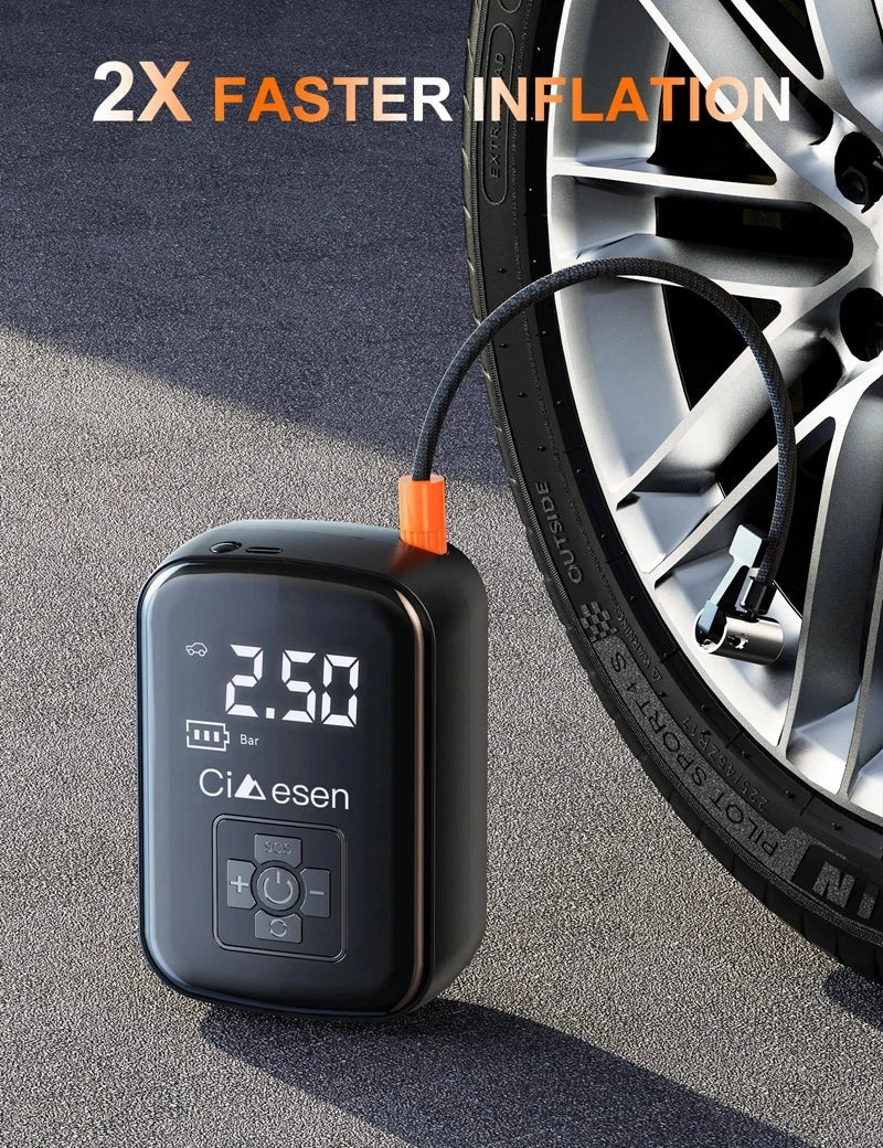 1pc Car Wireless Air Pump 150PSI Portable Electric Tire Inflation For Car Bicycle Motorcycle Air Compressor Inflator US Shipping Shopifynow