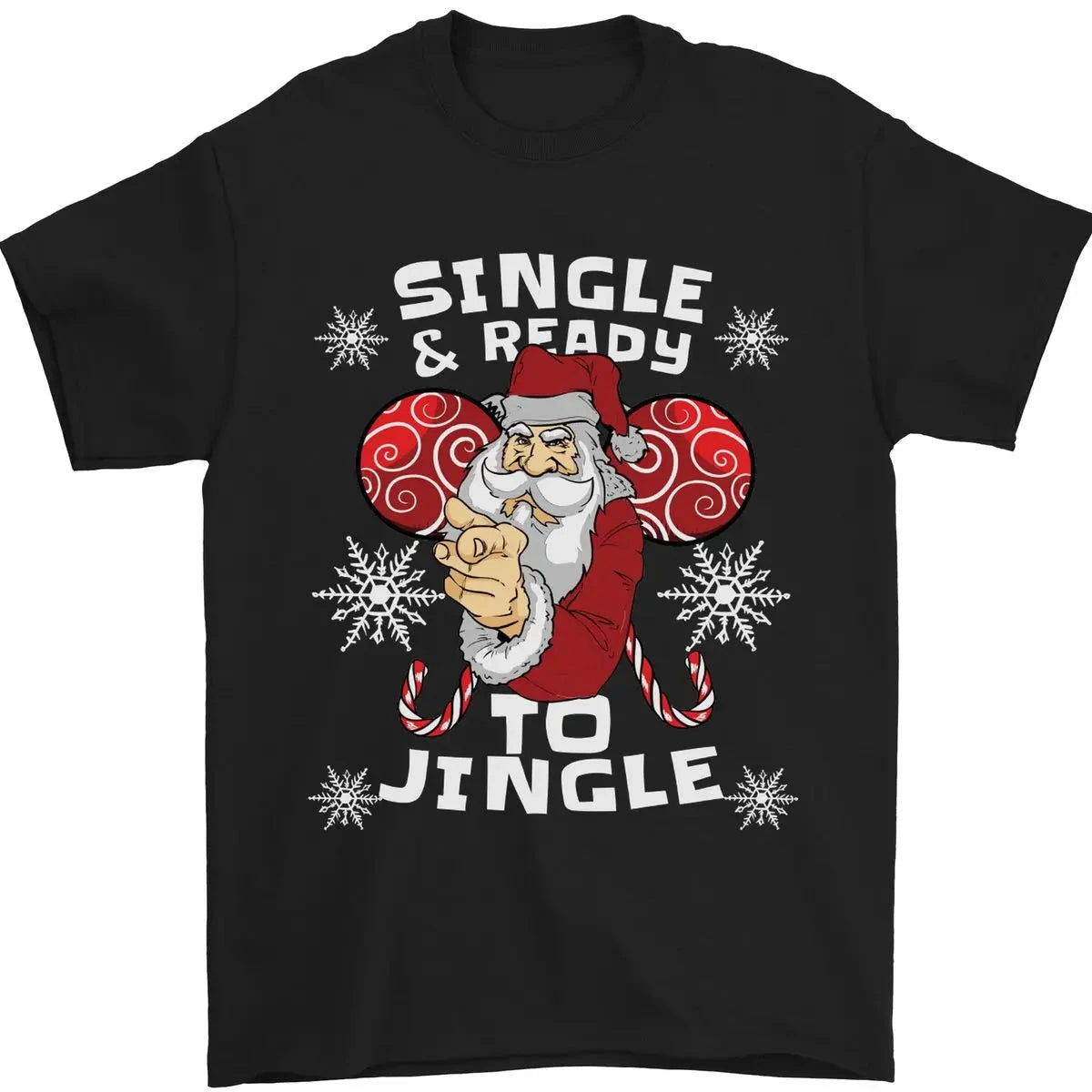 Christmas Gingerbread Man Printed Pure Cotton Short-sleeved Loose and Comfortable Pure Cotton T-shirt for Men and Women Shopifynow