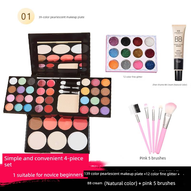 39 Colors Cosmetic Powder Box Makeup Set Complete Set Non-Toxic Stage Performance Eye Shadow Plate Kids 61 Blush Shopifynow