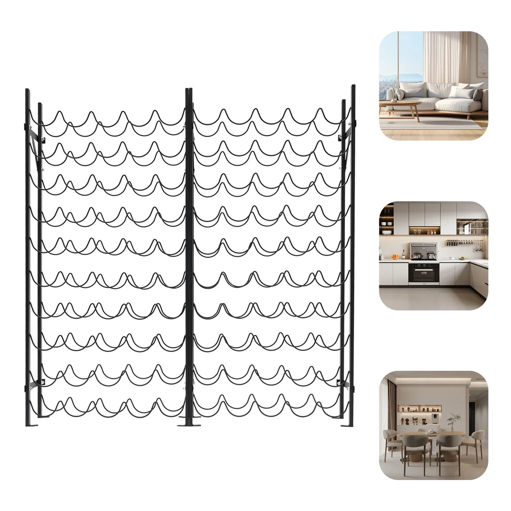 10-Tier Wine Bottle Holders Stand storage Rack Floor Mount Space Saving 100 Bottles Capacity Shopifynow