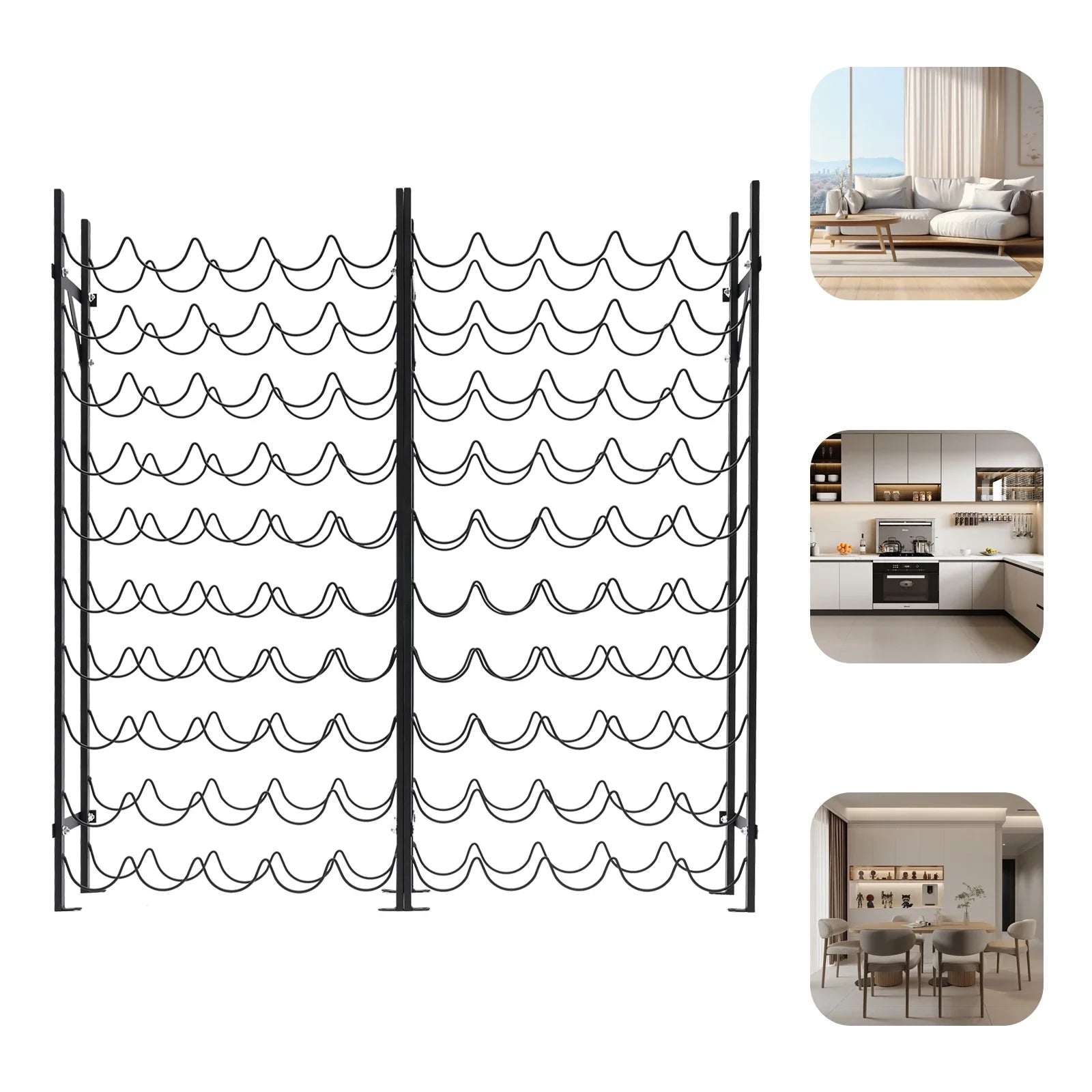 10-Tier Wine Bottle Holders Stand storage Rack Floor Mount Space Saving 100 Bottles Capacity Shopifynow