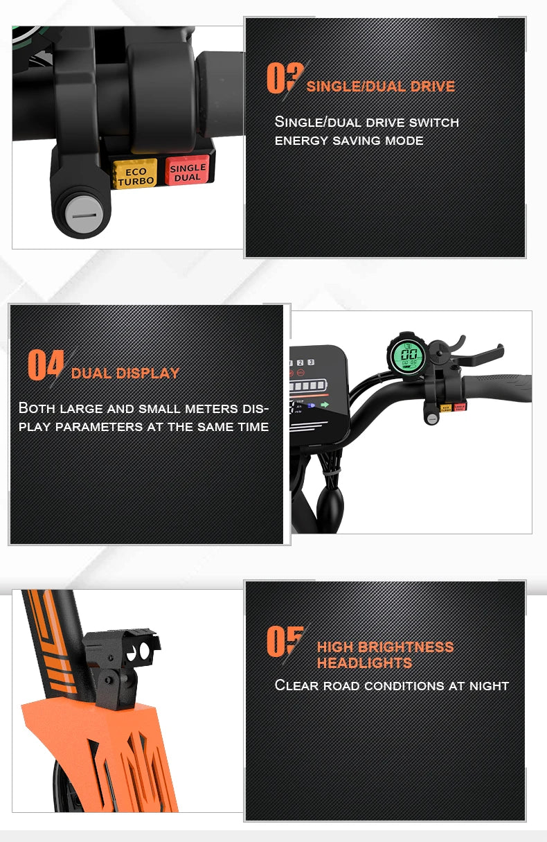 Arwibon 5600W Adult Electric Scooter Dual Motor Top Speed 46MPH,60V27AH, 11-inch Off-Road Tires Sport Folding eScooter with Seat Shopifynow