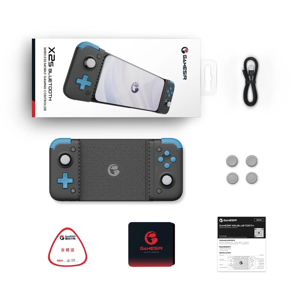 GameSir X2s Mobile Phone Gamepad Game Controller for Cloud Gaming Xbox Game Pass STADIA xCloud, Hall Effect Joystick and Trigger - Shopifynow