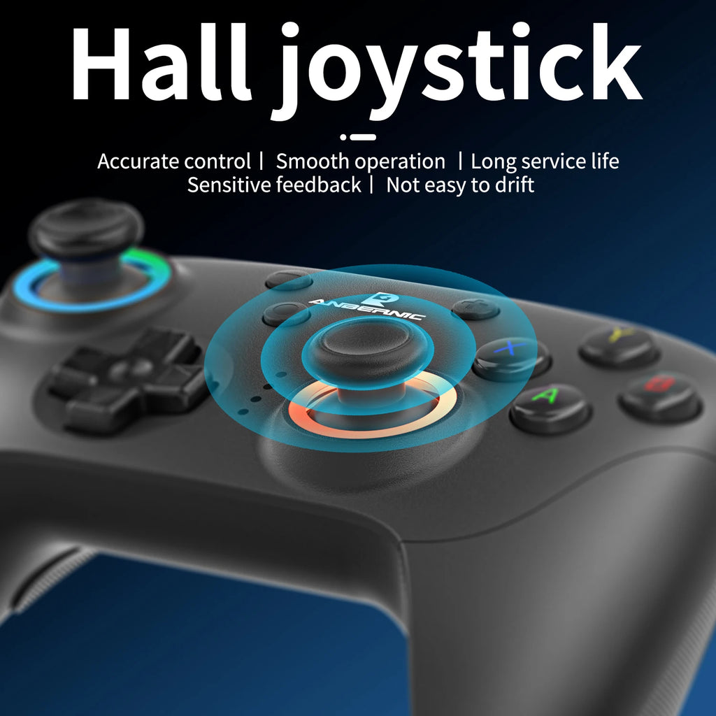 ANBERNIC RG P01 Retro Games Controller Wired/Wireless Bluetooth RGB Hall Effect Joystick XBOX Gamepad for PC Android IOS Steam Shopifynow