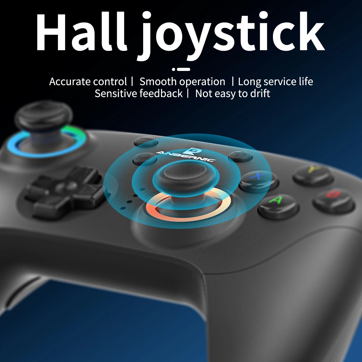 ANBERNIC RG P01 Retro Games Controller Wired/Wireless Bluetooth RGB Hall Effect Joystick XBOX Gamepad for PC Android IOS Steam Shopifynow
