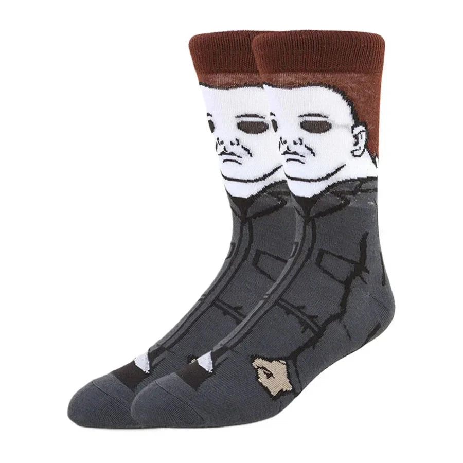 10Pairs Unisex Cartoon Anime Socks Christmas  Halloween Skull Hip Hop Street Fashion Elements Novelty Funny Casual Crew Socks Shopifynow