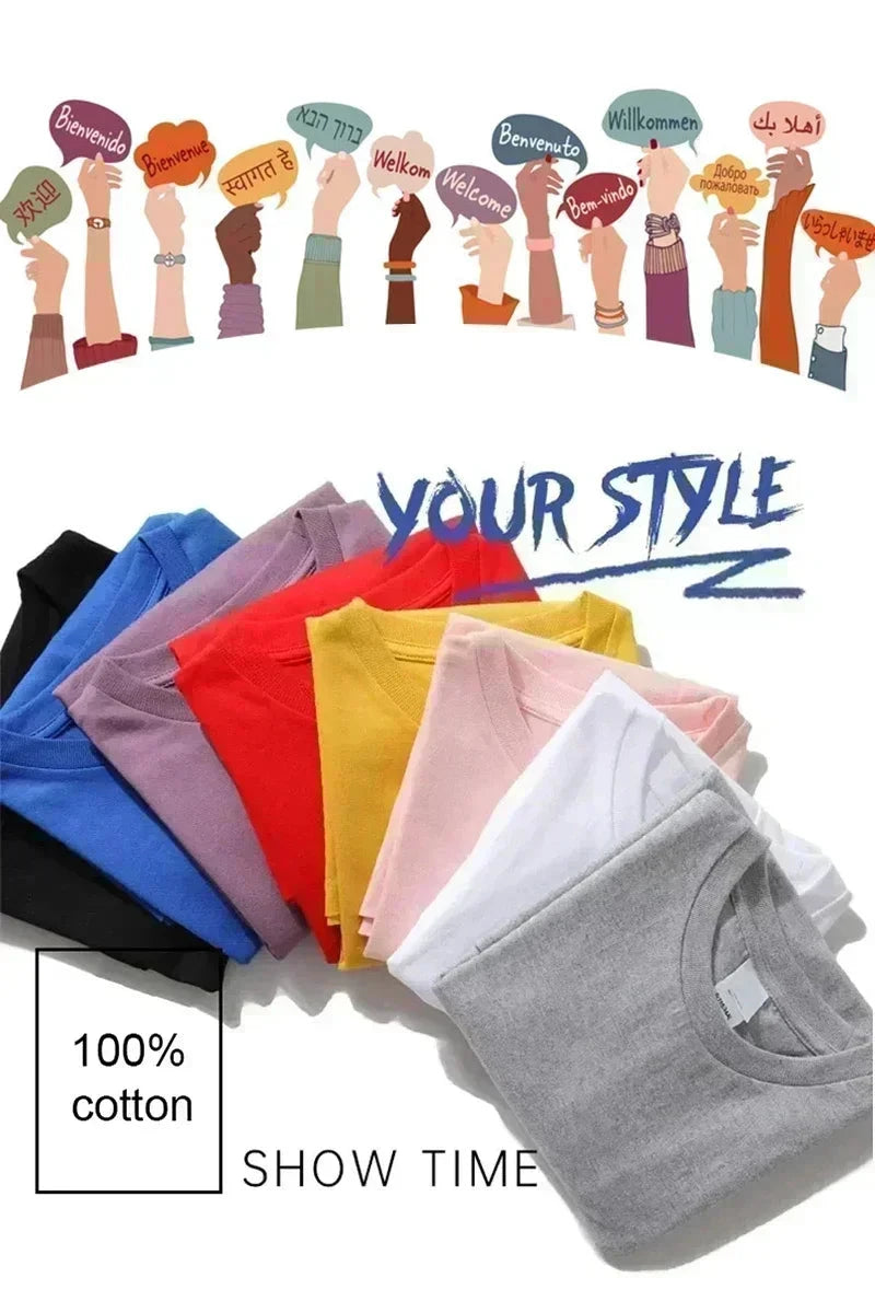 Men's Black 100% Cotton Loose T-Shirt with White "IT IS WHAT IT IS" Stroke Print - Casual Short Sleeve Crew Neck Loose T-Shirt Shopifynow